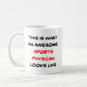 sports physician, awesome coffee mug