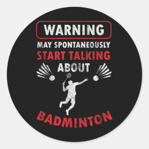 Sports Player Fan Coach Mai Speech Start About Bad Classic Round Sticker