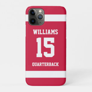 Sports Player Red and Black iPhone 11 Pro Case