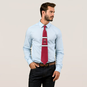 Sports Player Red and Black Tie