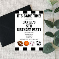 Sports Referee It's Game Time! Birthday Party