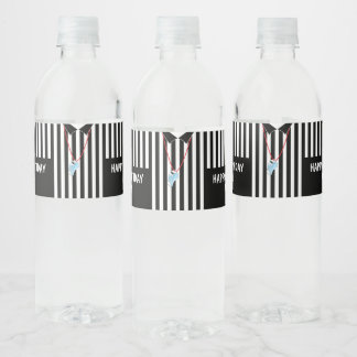 Sports Referee with Whistle Water Bottle Label