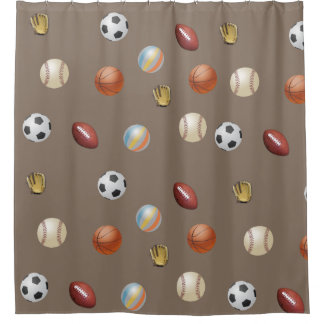 Sports shower curtain