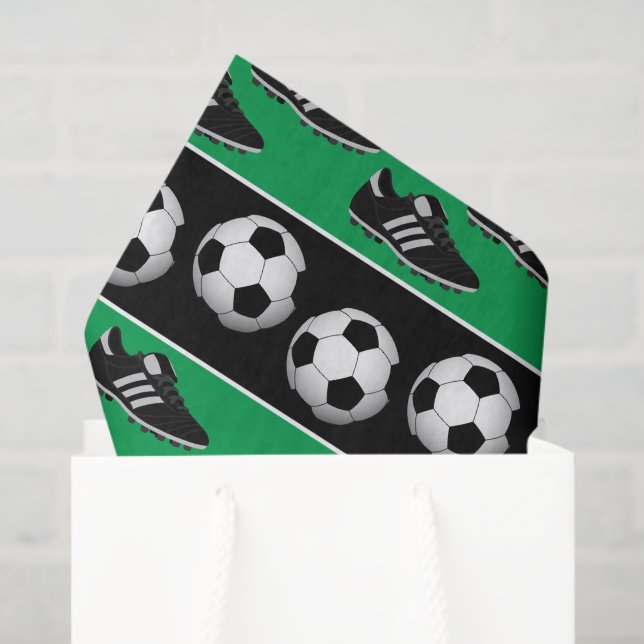 Sports soccer ball shoes party tissue paper (Gift Bag)