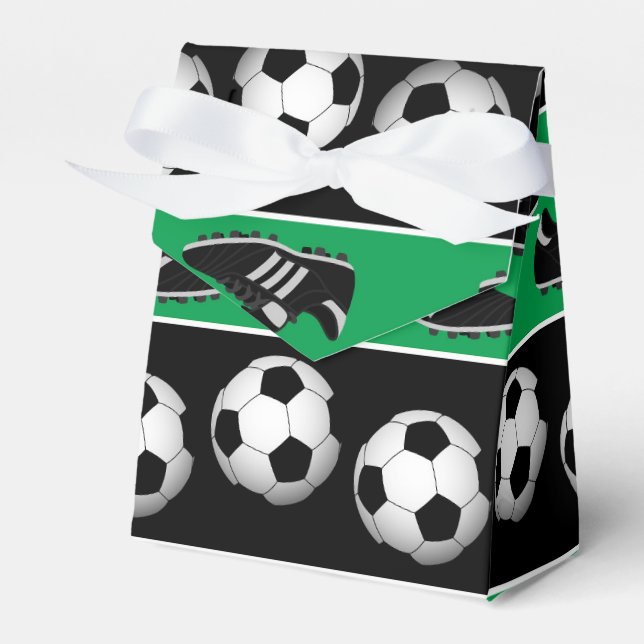 Sports soccer ball shoes pattern party box (Front Side)