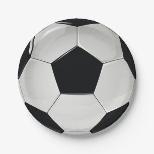 Sports Soccer Football Party Paper Plate
