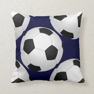 sports soccer throw pillow