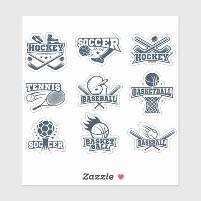 Sports Stickers (Sheet)