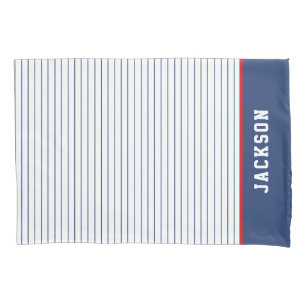 Sports Stripe Personalised Standard Pillow Case