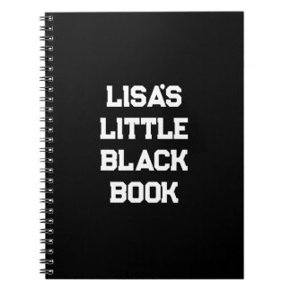 Sports Style Little Black Book Blank Notebook