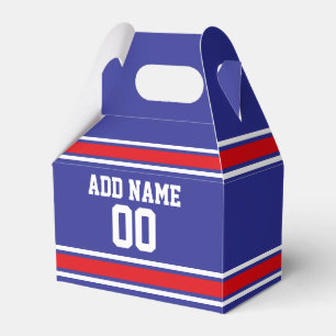 Sports Team Jersey with Custom Name and Number Favour Box