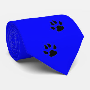 Sports Team Mascot Paw Print Necktie ANY COLOR