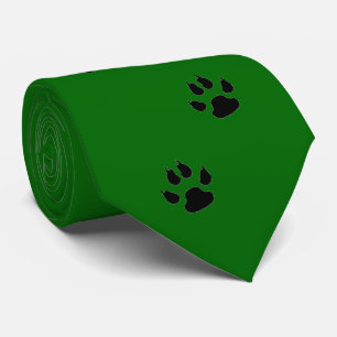 Sports Team Mascot Paw Prints Necktie ANY COLOR
