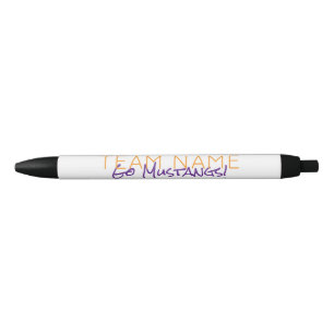 Sports Team NAME Modern School Spirit Fans Black Ink Pen