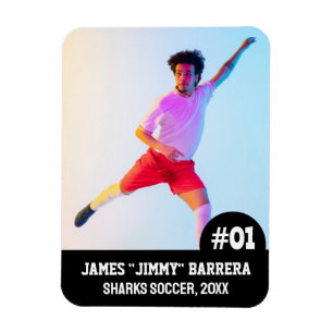 Sports Team Player (3"x4"in) Photo Magnet