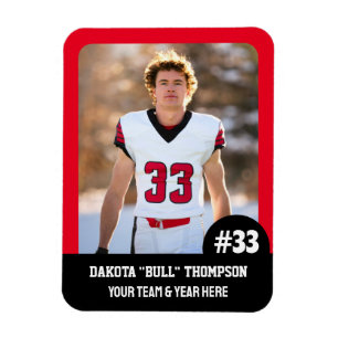 Sports Team Player (3"x4"in) Photo Magnet