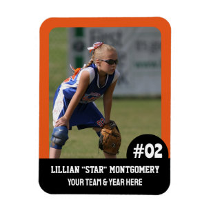 Sports Team Player (3"x4"in) Photo Magnet
