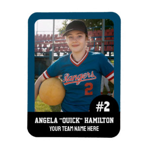 Sports Team Player (3"x4"in) Photo Magnet