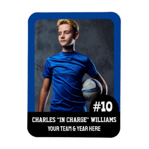 Sports Team Player (3"x4"in) Photo Magnet