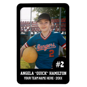 Sports Team Player (4"x6"in) Photo Magnet