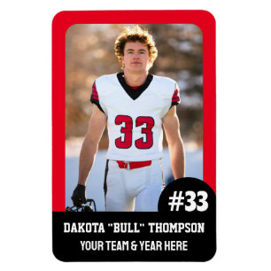 Sports Team Player (4"x6") Photo Magnet