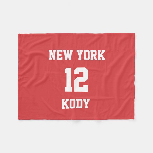 Sports Team Your Own Jasper Fleece Blanket (Front (Horizontal))