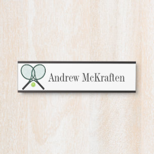 Sports Tennis Rackets / Ball Hanging Door Signs