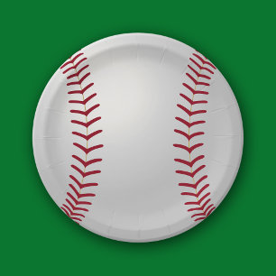 Sports Theme Baseball Birthday Paper Plates