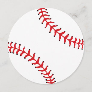 Sports Theme Baseball Party Invitation