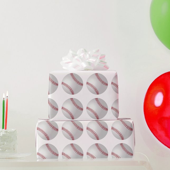 Sports Theme Baseball Wrapping Paper (Creator Uploaded)
