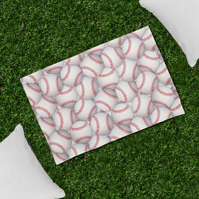 Sports Theme Baseballs Kids Pillow Case (Creator Uploaded)
