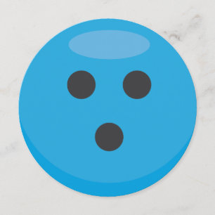 Sports Theme Bowling Theme Party Invitation