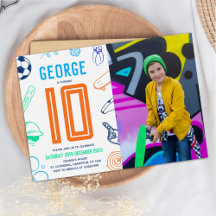 Sports Theme Boys Modern Birthday Party Photo