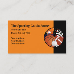 Sports Theme Modern Business Card