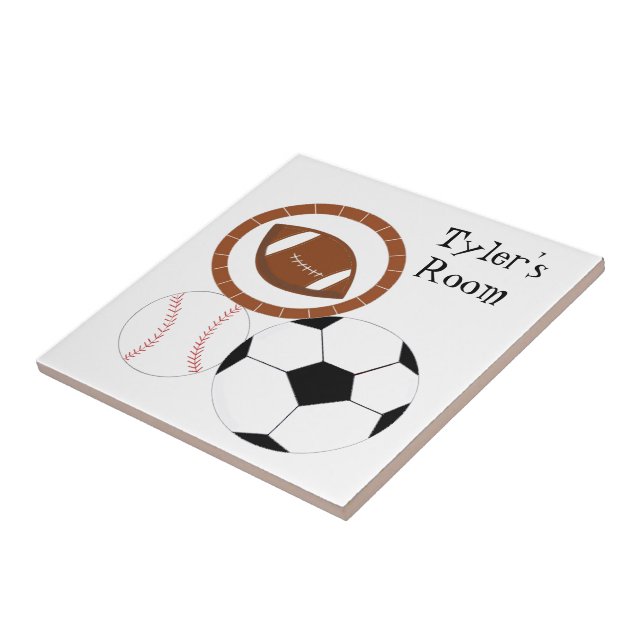 Sports Theme - Name Tile (Side)