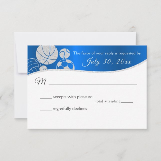 Sports Theme Response Card (Front)