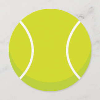 Sports Theme Tennis Ball Party Invitation