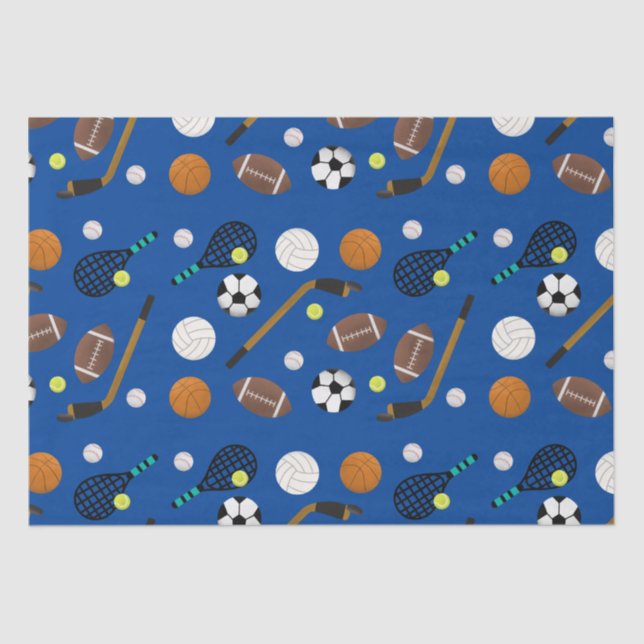 Sports Theme Tissue Paper (Front)