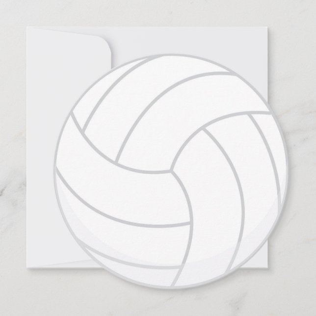 Sports Theme Volleyball Party Invitation (Front)