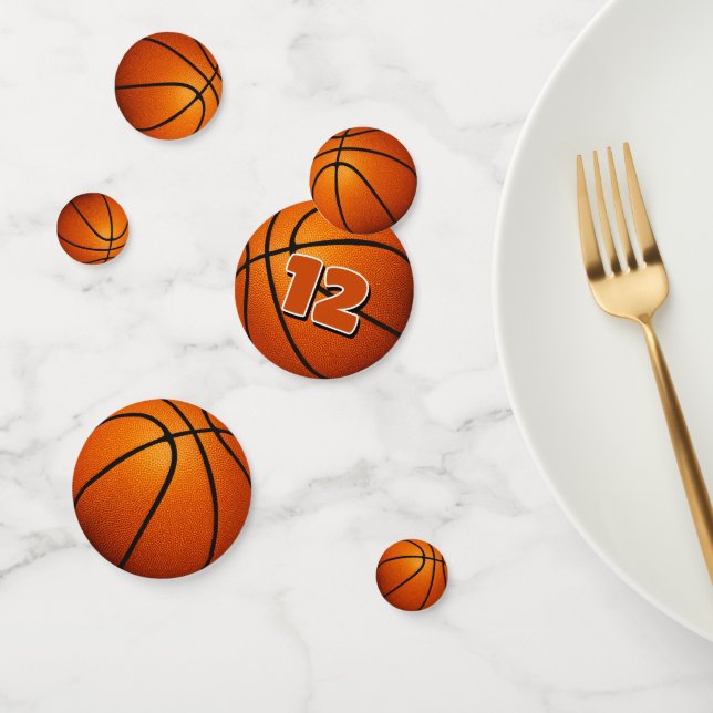 sports themed basketball celebration party confetti (Group)