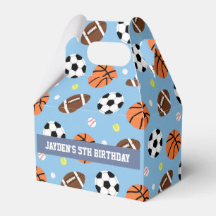 Sports Themed Boys Birthday Party Supplies Favour Box