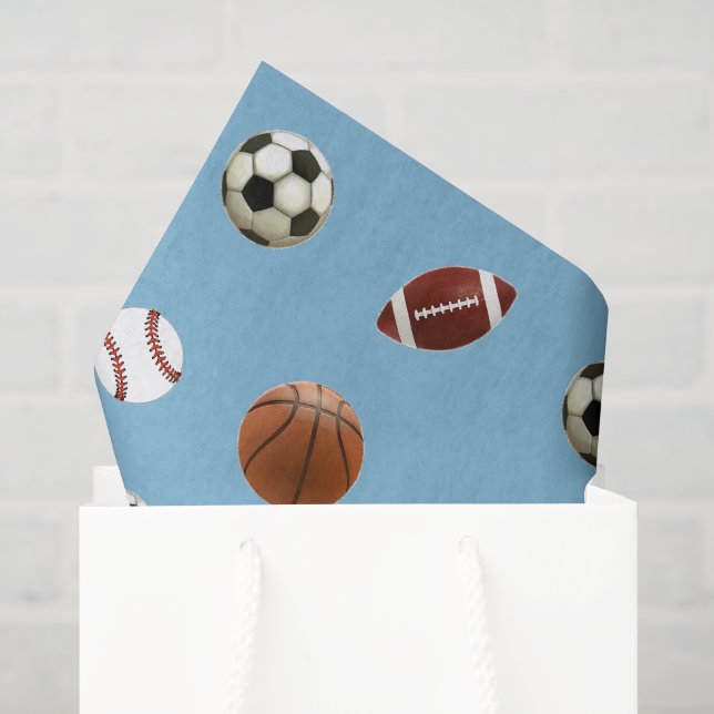Sports Themed Gift Tissue Paper (Gift Bag)