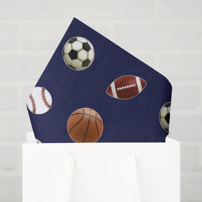 Sports Themed Gift Tissue Paper (Gift Bag)