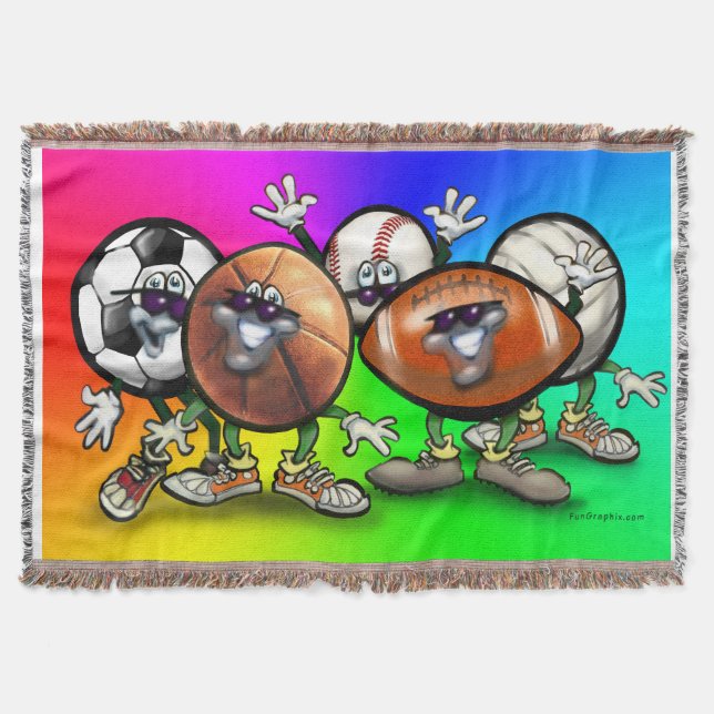 Sports Throw Blanket (Front)