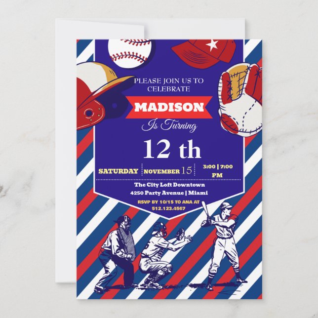 Sports Ticket  Birthday Party Invitation (Front)