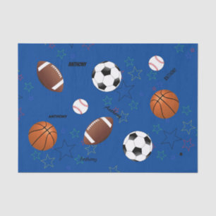 Sports Tissue Paper with Stars & name HAMbyWG