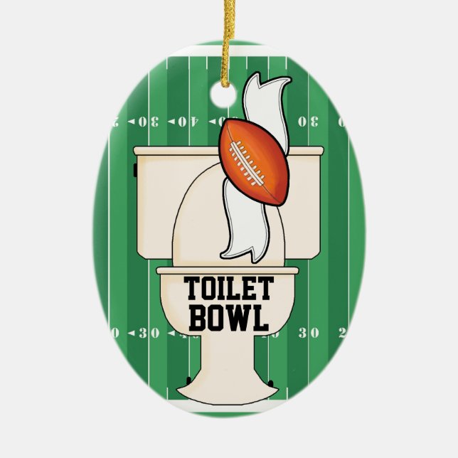 Sports - Toilet BOWL Ceramic Tree Decoration (Front)