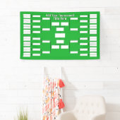 Sports Tournament Bracket - 32 Teams - Green  Banner (Insitu)