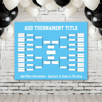 Sports Tournament Bracket - Blue 32 teams
