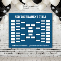 Sports Tournament Bracket blue